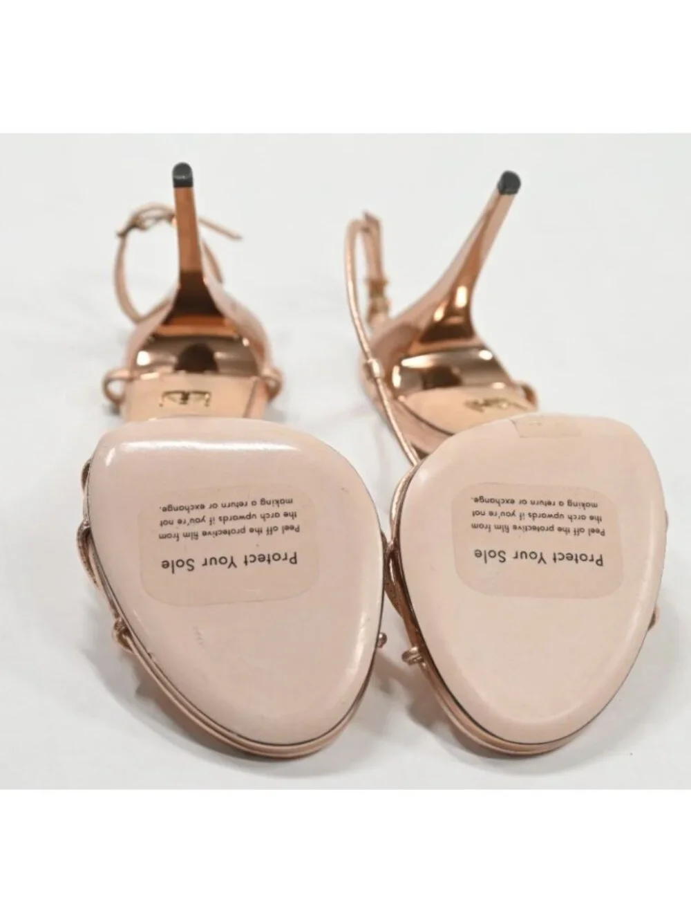 Tamara Mellon Karat Slingback Heels in Rose Gold